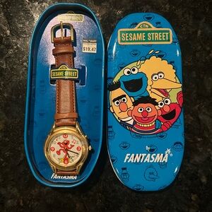 Vintage Elmo watch by Fantasma Sesame Street NIB NOS new and unused